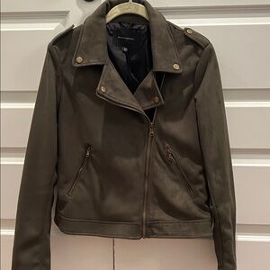Banana Republic Vegan Suede Moto Jacket